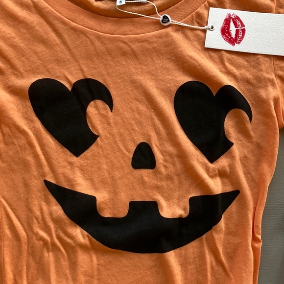 Wildfox halloween pumpkin jack-o-lantern orange bodysuit costume - Picture 2 of 6